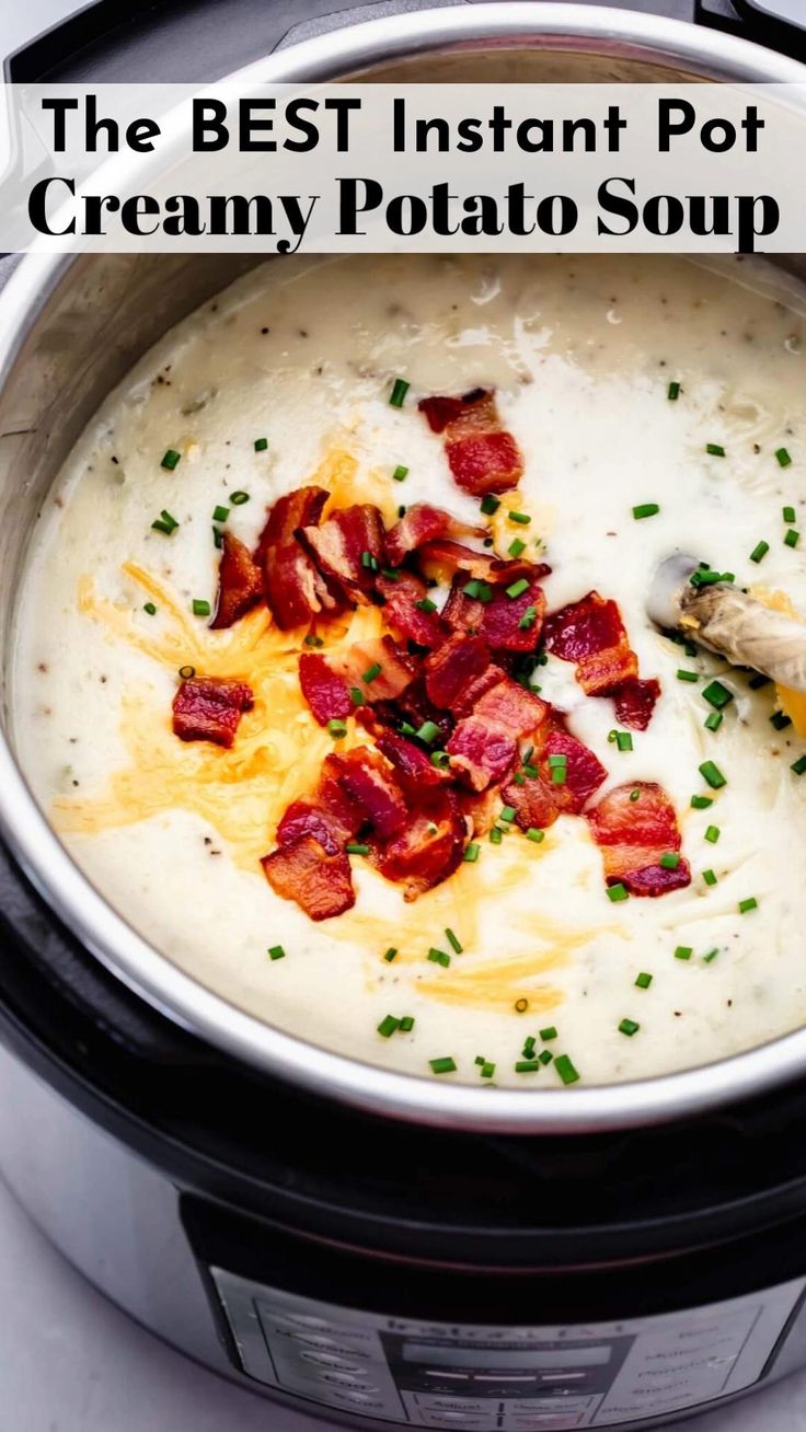 Creamy Instant Pot Potato Soup: Ham, Leek & Veggie Customization